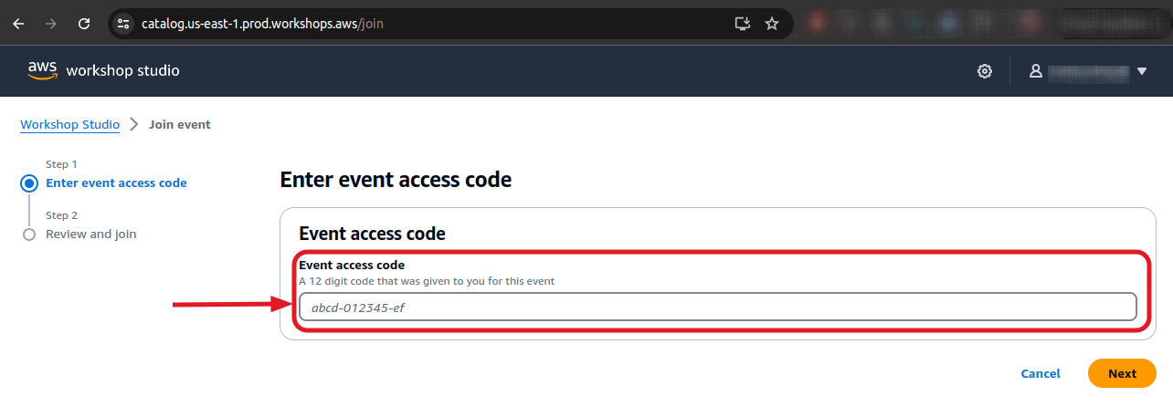 Enter your access code